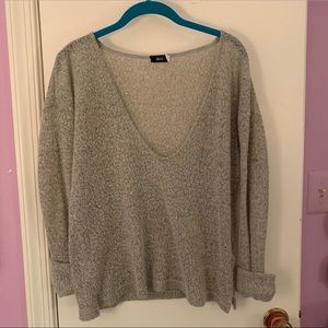 Light grey BDG Urban Outfitters scoop neck sweater